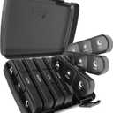 Pill Organizer 3 Times a Day, Fullicon Large Weekly Pill Case 7 Day, Daily Pill Box with 21 Compartments, Pill Dispenser Supplement Holder for Pills/Vitamin/Fish Oil - Black