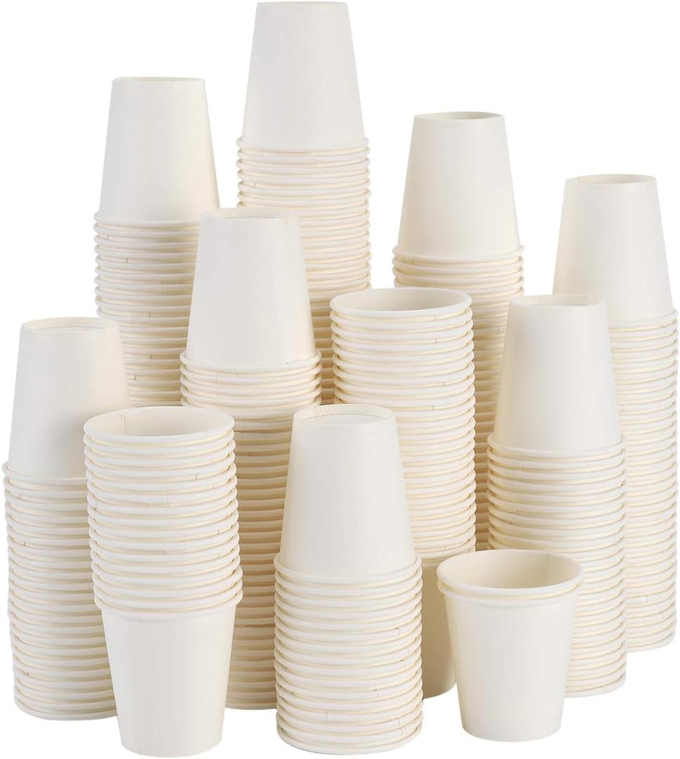 Bathroom Cups, 100 Pack 3 Oz Paper Cups 3 Oz Mouthwash Cups, Small Disposable Espresso, Durable and Convinent for Home, School, or Travel
