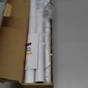 Closet Rods for Hanging Clothes, 17 to 84 Inch Heavy Duty Stepless Adjustable Closet Hanging Rod, 1.3 Inch Diameter Metal Closet Rod for Wardrobes Laundry Bedroom RV, White