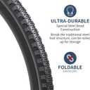 YUNSCM 2-PCS 700C Bike Tires 700x38C 40-622 Compatible Gravel Bike Tires 700x36C 700 x 38C 700x40C Bicycle Tires (Y-1005)
