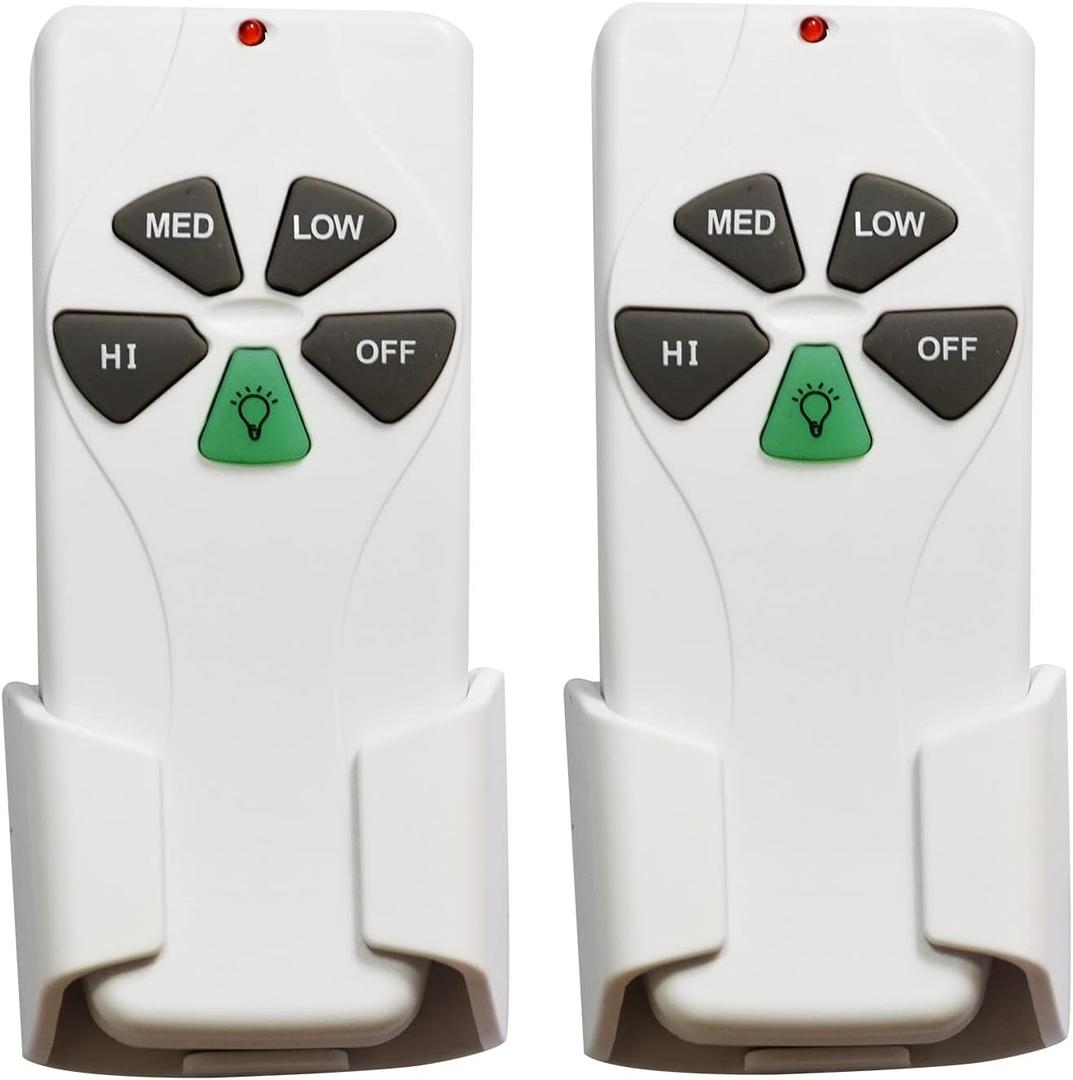 Replacement of Hampton Bay and Harbor Breeze FAN-53T, FAN0TT53 FAN-35T, L3HFAN35T, L3HFAN35T1, Fan-HD5, FAN-11T, KUJCE9103, Remote Only, 2 Pack