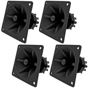 4 Pack 3.25" inch Flush Mount Square Super Horn Tweeter Speakers 3.25" x 3.25" Car Home Audio