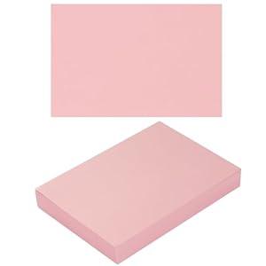 50 Sheets Blank Cardstock Paper 250 GSM Thick Heavy Cards Stock for DIY Art Projects, Card Making, Postcards, Greeting Cards, Birthday Party, Wedding Invitation (Pink, 4x6 inches)