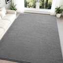 Nuttumico Large Modern Area Rugs for Bedroom Living Room, 5x7 Feet Grey Rug, Thickened Memory-Foam Indoor Carpets, Minimalist Rug for Boys Girls, Soft, Non-Slip and Machine-Washable