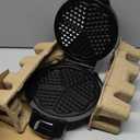 Mueller Heart 5 Waffle Maker, Waffle Iron, Adjustable Browning Control & Nonstick, Cool Touch Handle, Easy to Clean, Small Kitchen Appliances