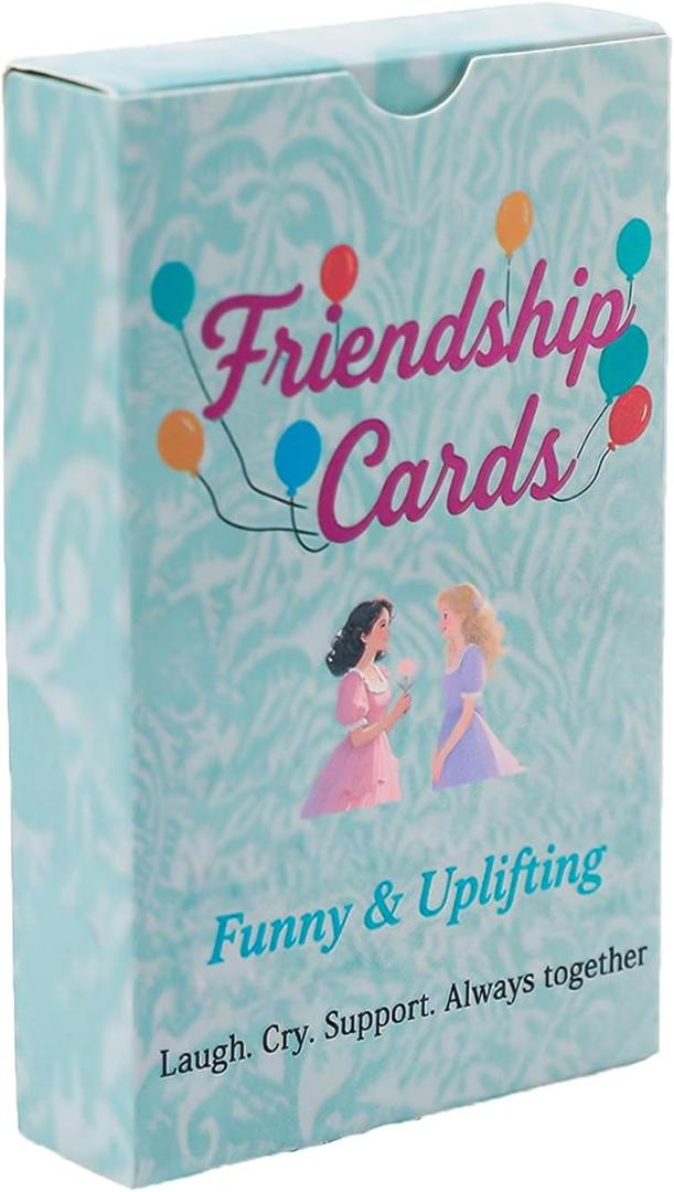 4 x Lapsia Funny & Uplifting Friendship Cards for Besties Birthday, Graduation Gift for Her, Best Friend & Sister