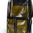 Clear Backpack Heavy Duty for Adults Men Work with Reinforced Straps, Laptop Bag for Stadium Events