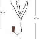 DK177 4 Pack Led Branch Light Battery Operated Lighted Branch Vase Filler Willow Tree Artificial Little Twig Power Golden 30 Inch 20 LED for Home Romantic Decoration (Gold-Warm White)