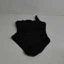 Blooming Jelly Women's Sexy One Piece Bathing Suits One Shoulder Swimsuits Slimming Mesh Swimwear (Large, Black)