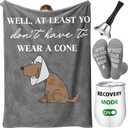 Frienda 4 Pcs Get Well Soon Gift for Men, Funny After Surgery Gifts Basket, Chemo Care Package for Sick Friends Dad Brother (Gray)
