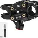 MEROCA Suspension Stem for Bikes, Shock-Absorbing Bicycle Handlebar Stem, Bike Stem Mountain Bike Stem Short Handlebar Stem for Road Bikes, MTB, BMW, Gravel Bikes, Ebike (SS02, black)