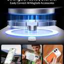 Meifigno Designed for iPhone 16 Plus Case, Compatible with MagSafe, Military-Grade Protection, Hard PC Back with Soft Edge, Shockproof Magnetic Case Designed for iPhone 16 Plus, Clear