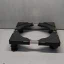 Nefish Mini Fridge Stand Universal Raised Base Adjustable Refrigerator Stands with 4 Strong Feet Washing Machine Pedestal Multi-Functional Bases for Dryer (Black)