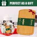 Homaxy Extra Large Bamboo Cutting Boards for Kitchen, 18x12.5" Wood XL Cutting Board with Juice Groove, Butcher Block Wooden Chopping Board for Kitchen, Meat, Cheese, Fruit & Vegetables - Pre Oiled (Single-Tone)