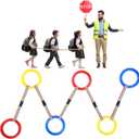 Shappy 6 Pcs Walking Rope for Preschool with Handles Preschool Rope for Walking in Line Colorful Outdoor Safety Daycare Rope for Kids Children Toddlers Schools Teachers Kindergarten(Red Yellow Blue)