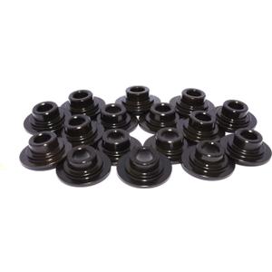 COMP Cams 744-16 7 Degree Steel Retainer Set of 16 for 3/8" Valve w/ 1.437"-1.500" Spring , Black