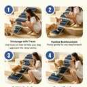 Dog Ramp for Stairs for Small Dogs Up to 40 lbs - Adjustable Dog Stair Ramp with Non-Slip Carpet, Foldable Pet Ramp for Stairs, Dog Ramp Stairs for Senior Dogs, Puppies, Bed, Sofa (6-Pack)