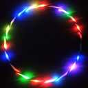 LED Hoops for Kids Adults - CRTEPST Light Up Glow Sport Rings Dance Toy for Sports Playing Exercise (32 inch/ 80cm)
