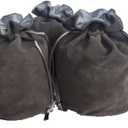 Drawstring Dice Bag Chess bag small pouch hold chess pieces velvet Fabric Dice Pouch cosplay coin pouch Velvet Jewelry Bag Red/Grey/Black (3, Grey)