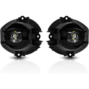 LED Fog Lights Compatible with 2006 2007 2008 Toyota RAV4,Fog lights Replacement Assembly,Front Driving Fog Lamps Kits with Wiring Harness Switch,Clear Lens