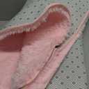 Pink Hexagon Princess Rug, 4.6X4 Ft Castle Play Tent Carpet, Cute Fluffy Rug for Girls Room, Shaggy Soft Non Slip Nursery Rug, Furry Area Rug Fuzzy Plush Mat for Dorm Baby Room Decor