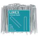 Landscape Staples 6 Inch 100 Pack Galvanized Garden Staple Anti-Rus Landscaping Stakes Lawn Stakes for Securing Weed Barrier Fabric, Yard Lawn, Plant Cover