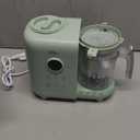 Bear Baby Food Maker with 18.5oz Dual-Layer Steam Baskets, OneStep Baby Food Processor Steamer Puree Blender Grinder Mills, Auto Cooking Grinding&Sterili-zing for Healthy Homemade Baby Food, BPA-Free (Green)