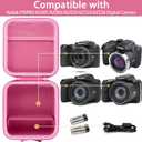 Camera Case Compatible with KODAK PIXPRO AZ405/AZ425/AZ255/AZ401/AZ528 Digital Camera Vlogging Camera(Pink Case)