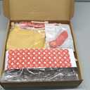 Yungyan 48 Sets 2 oz Honey Bear Bottles Bulk, Mini Plastic Honey Bear Jars with Gold Bee Pendants, Dippers, Lids, Gold Bags for Party Favors Exchange Gifts