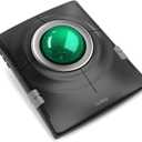 Nulea M512 Wireless Trackball Mouse, Ergonomic 55mm Trackball, Adjustable DPI for Precise Control, Left or Right Hand Compatible, Rechargeable, Multi-Device Bluetooth & 2.4GHz for PC, Laptop Green
