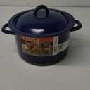 IMUSA C20666-1063310W 6-Quart Blue Speckled Enamel Stock Pot with Lid