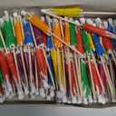 Drink Umbrellas - 100 Count Mini Paper Umbrellas for Cocktail, Floral Umbrella Toothpicks, Decorative Fancy Cocktail Picks, Luau Party Decorations, Hawaiian Drink Garnish, Tropical Tiki Dcor