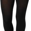 Hanes EcoSmart Women's Same to Waist, Sheer Toe, Blackout Opaque Tights