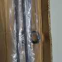 MorningRo 6 Pcs 42'' Double Rope Stakes Black Steel Poles/Stakes with Loop Fence Poles for Creating a Rope Border Around Flower Beds, Trees, Gardens, Walkways