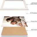 16x24 Picture Frame Set of 3, Distressed White Wood Grain 16x24 Frames for Horizontal and Vertical Wall Mounting (3 pack,White)