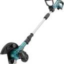 Brushless Lawn Edger Compatible with Makita 18v Battery, Electric Cordless Edger/Trencher (Tool ONLY) 9 Blade, 3 Position Adjustable Depth, 180 Handle, Lightweight with Rear Wheel for Landscaping