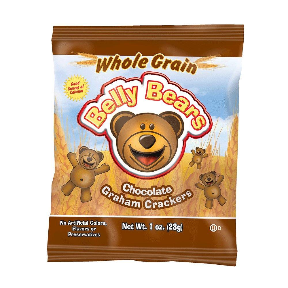 Readi-Bake BeneFIT Whole Grain Belly Bears Animal Cracker Snacks, Chocolate Graham, Fun-to-Eat Single Serve Pouches, No Artificial Colors or Flavors, 1 Ounce (Pack of 200) Best By 05/07/26