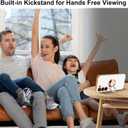 for Samsung Galaxy S23 Case with 1 Screen Protector, Built-in 360 Rotation Ring Holder Magnetic Stand, Luxury Shiny Plating Edge Shockproof Electroplated Protective Phone Cover (White/Golden)