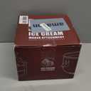 Ice Cream Maker Attachment for KitchenAid Stand Mixer, Ice Cream Bowl Compatible with 4.5Qt and Larger Stand Mixers, Ice Cream & Sorbet Gelato Maker Attachment, 2 Quart, White (ICM-KA-White)