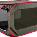 Large Pop Up Kennel,Collapsible Travel Pet Crate, Indoor and Outdoor Portable Dog Enclosure, Portable Pet Car Seat Kennel (Coffee, Large)