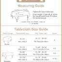 JIALE Tablecloths for Rectangle Tables, Cotton Linen Table Cloth Waterproof Tablecloth Wrinkle Free Farmhouse Dining Tables Cover, Soft Fabric Table Cloths with Tassels, Brown, 55" X 70", 4-6 Seats