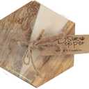 Coasters Set of 4  4" x 4" Heat-Resistant Drink Coasters for Dining Table Set  Modern, Farmhouse & Boho Decor  Protects Surfaces from Spills & Heat  Kitchen & Dining Room Table Accessories