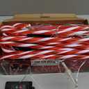 Solar Christmas Lights Outdoor Decorations: 24-Pack Candy Cane Pathway Lights with 10 Modes - Unique Xmas Gifts for Mom Women - Waterproof Decorative Christmas Yard Stakes for Holiday Garden Decor