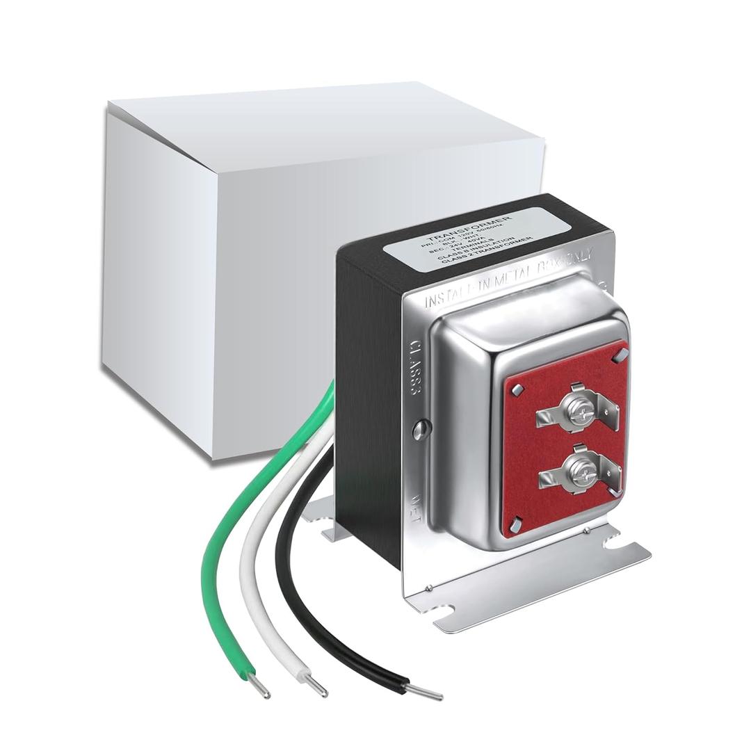 24V 40VA Doorbell Transformer Hardwired Door Chime Transformer Thermostat Power Adapter Compatible with Video Doorbell Ring Pro Nest Hello