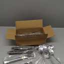 ZLMTZDJD 30pcs Stainless Steel Serving Utensils Set for Parties& Buffets, Catering, Banquets, Weddings and Events (Silver)