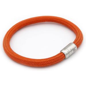 WIND PASSION - Paracord Bracelet for Men & Women | Nautical Bracelet Inspired by Sailor Sea Apparel | Handmade with Braided Rope and Magnetic Clasp | For Men and Women looking for a Sports, Athletic or Surf Style | Waterproof Resistant | Orange Bracelet