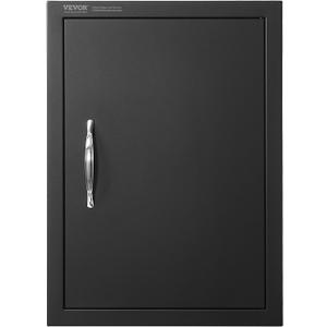 VEVOR Outdoor Kitchen Door - 16W x 22H Inch, Flush Mount, Vertical Wall Door with Handle, for BBQ Island and Grilling Station