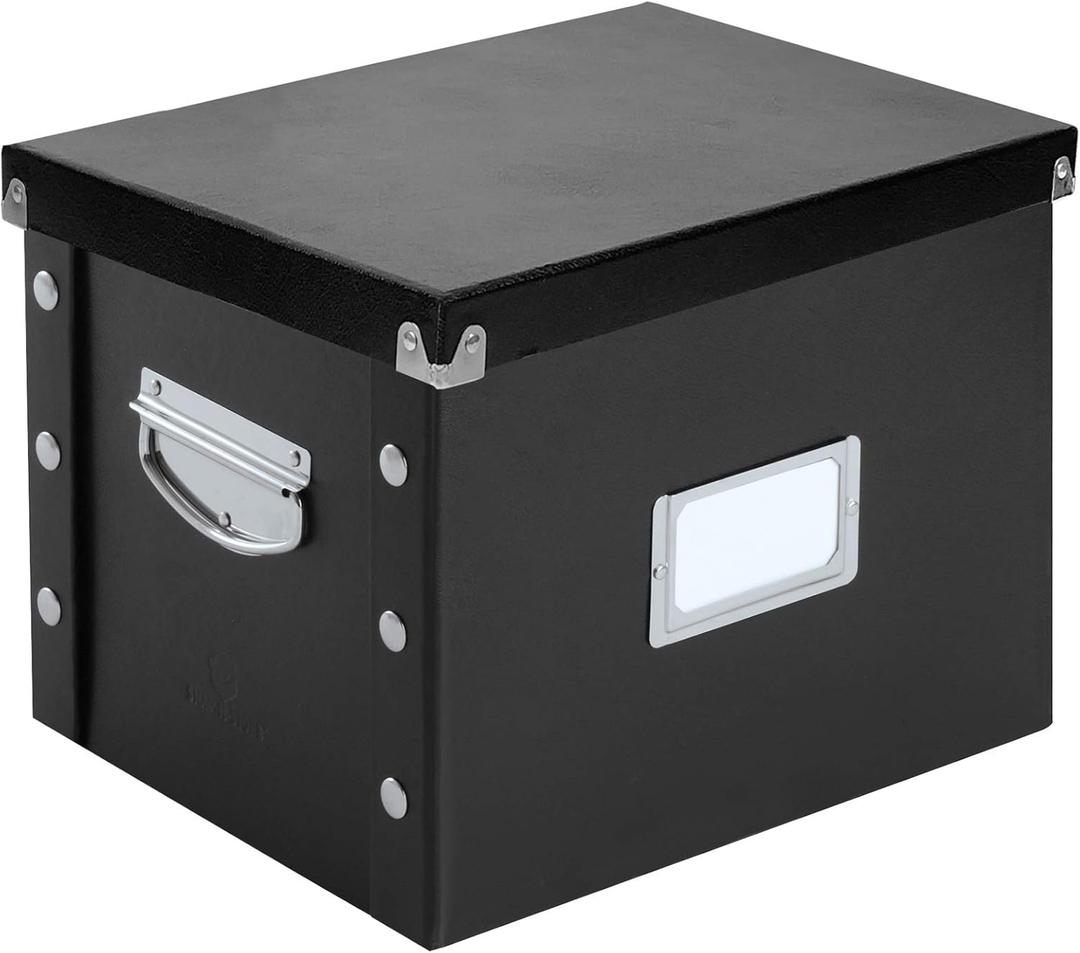 Snap-N-Store Letter-Size File Box, Black (SNS01533)