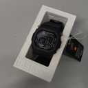 Casio G-Shock Unisex Watch in Resin with Solar Power and Snooze Feature - Rectangular Shaped & Water Resistant, Black/Black, Bracelet