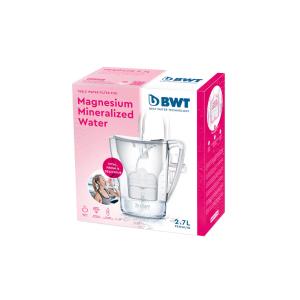 BWT Penguin 2.7L MG2+ Longlife Water Filter Pitcher Jug, Pretty Pink - Technology bringing the 2.7L Tea & Coffee Water Pitcher Jug & Filter, prevents limescale, removes lead & chlorine, adds Magnesium
